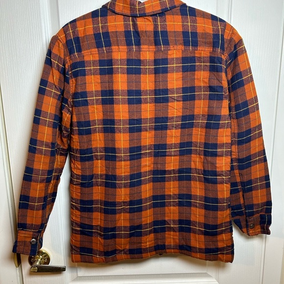 Tommy Bahama Boys Plaid Flannel Shacket Fleece Lined Snap Front NEW Size XXL 16 - Picture 5 of 7
